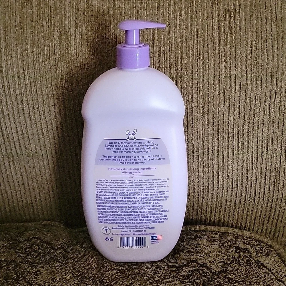 Baby Magic w/pump, Calming Baby Lotion Real Lavender & Chamomile, 30oz